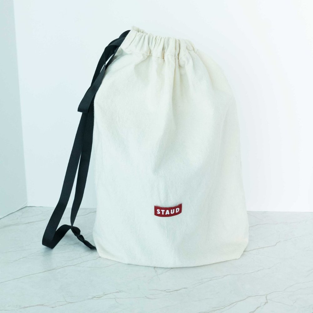 STAUD - Blue Bissett Leather Bucket Bag - Picture 7 of 7